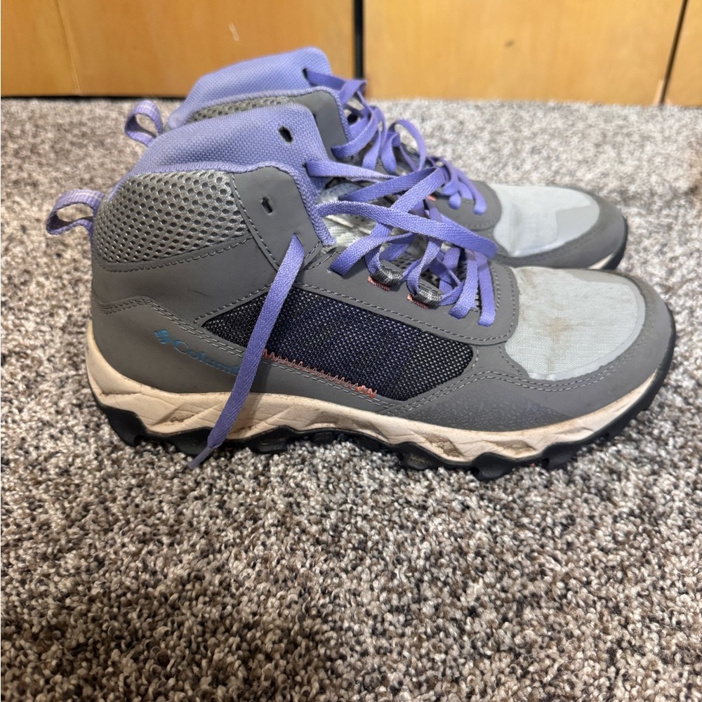 Columbia Gray and Purple Winter Boots